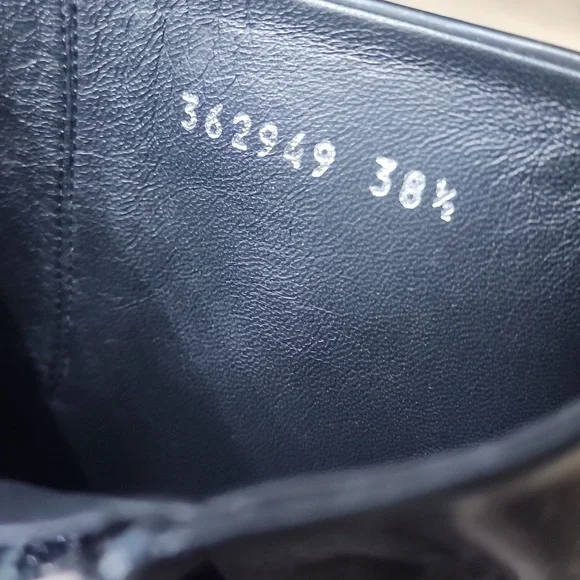 GUCCI LILIAN EUC KNEE HIGH BLACK BOOTS WORN 1X SIZE 38.5 IN BOX - Picture 8 of 9